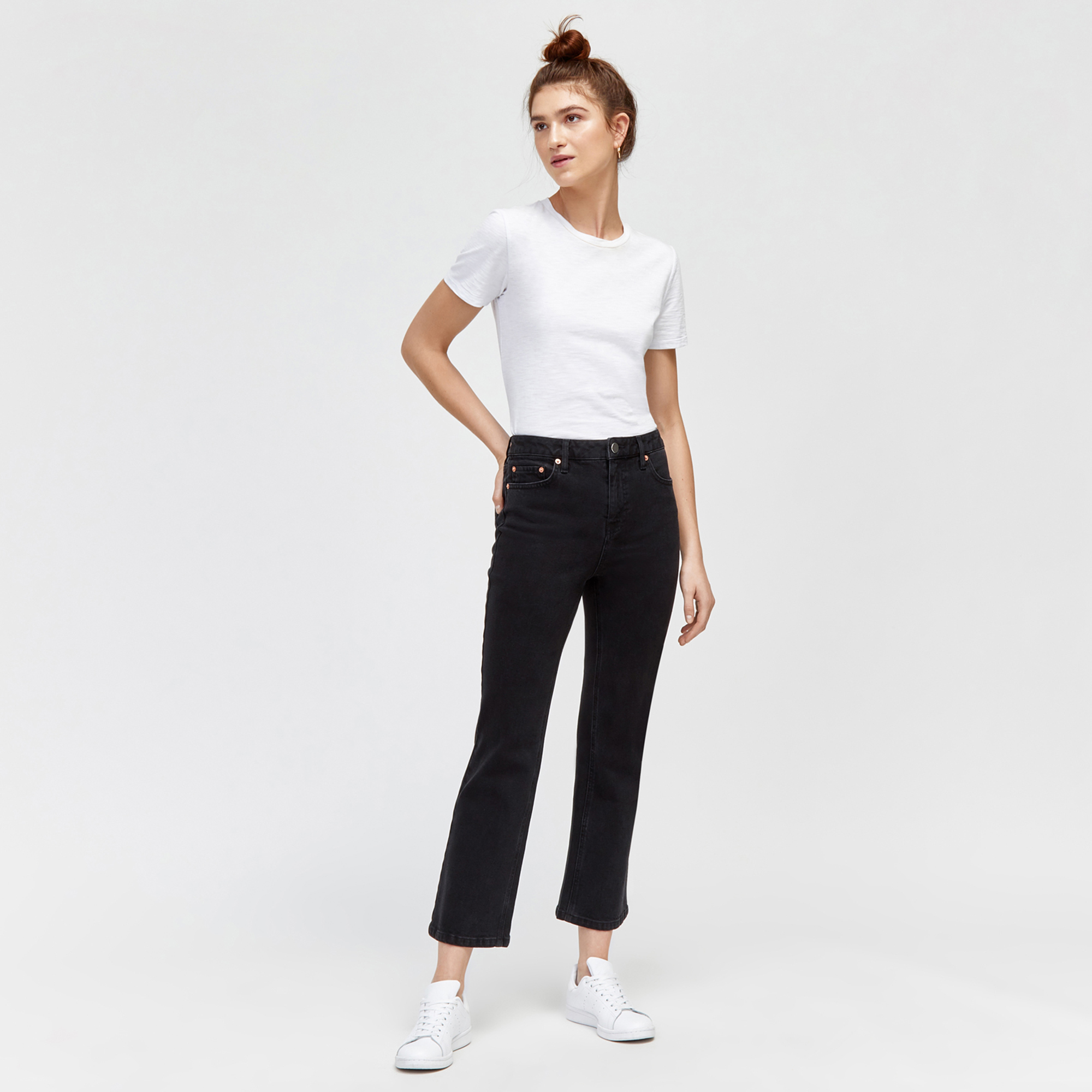 warehouse cropped jeans