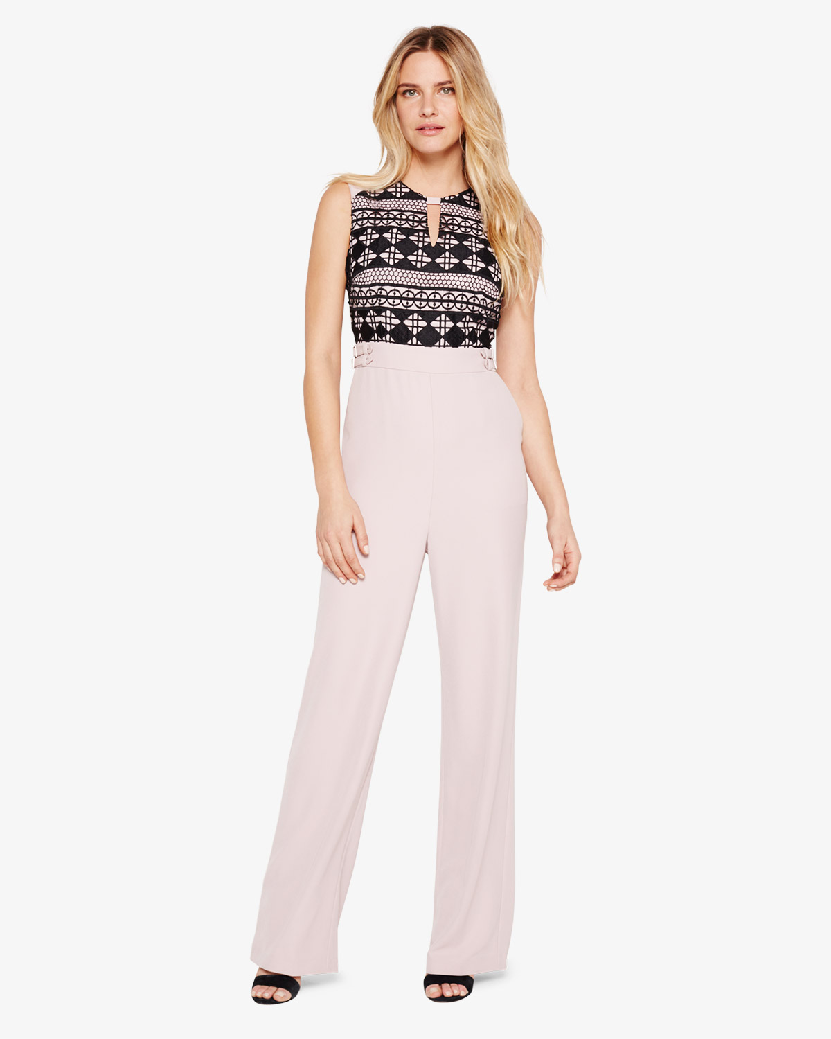 phase eight lacy velvet jumpsuit