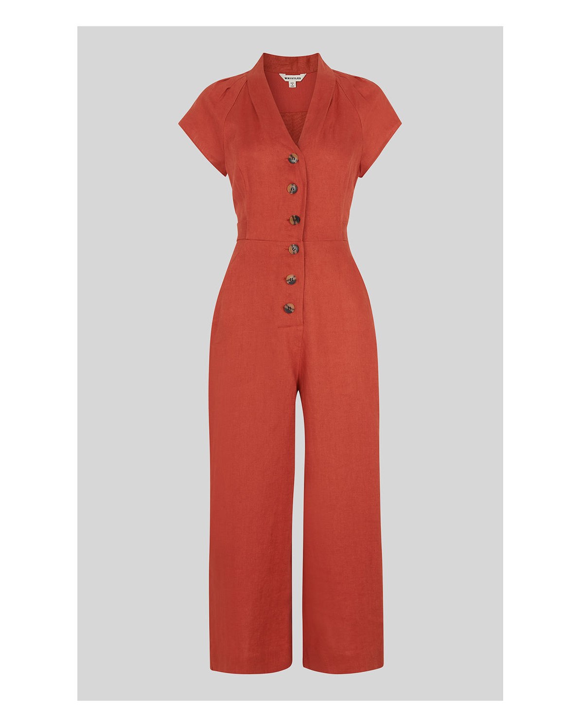 sana linen button jumpsuit