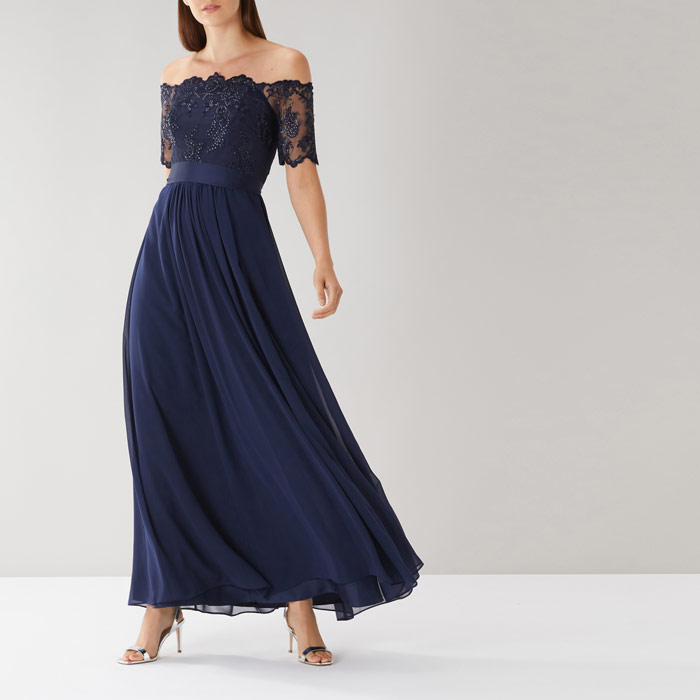 coast maddie embroidered maxi dress