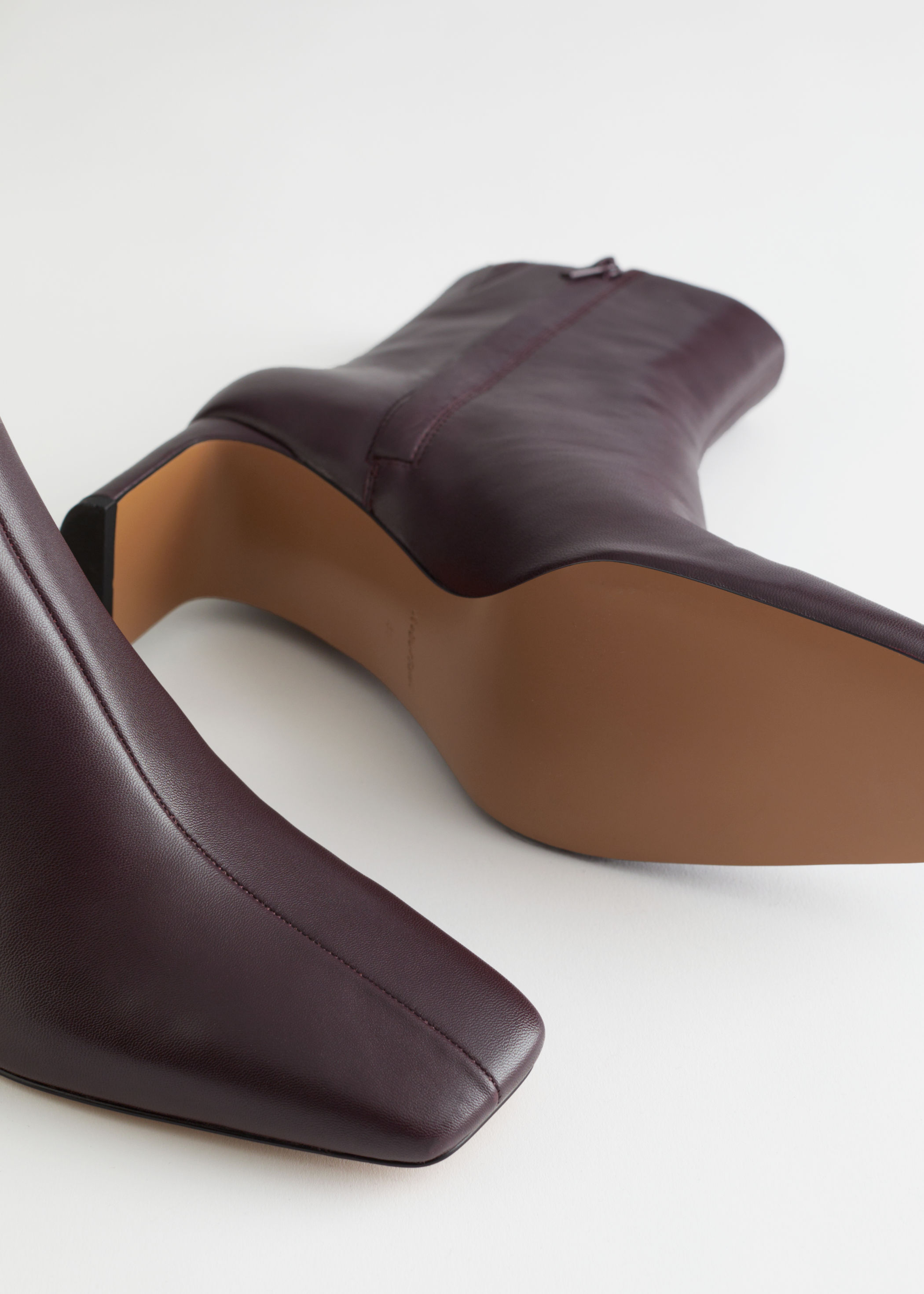 slim block heel boots