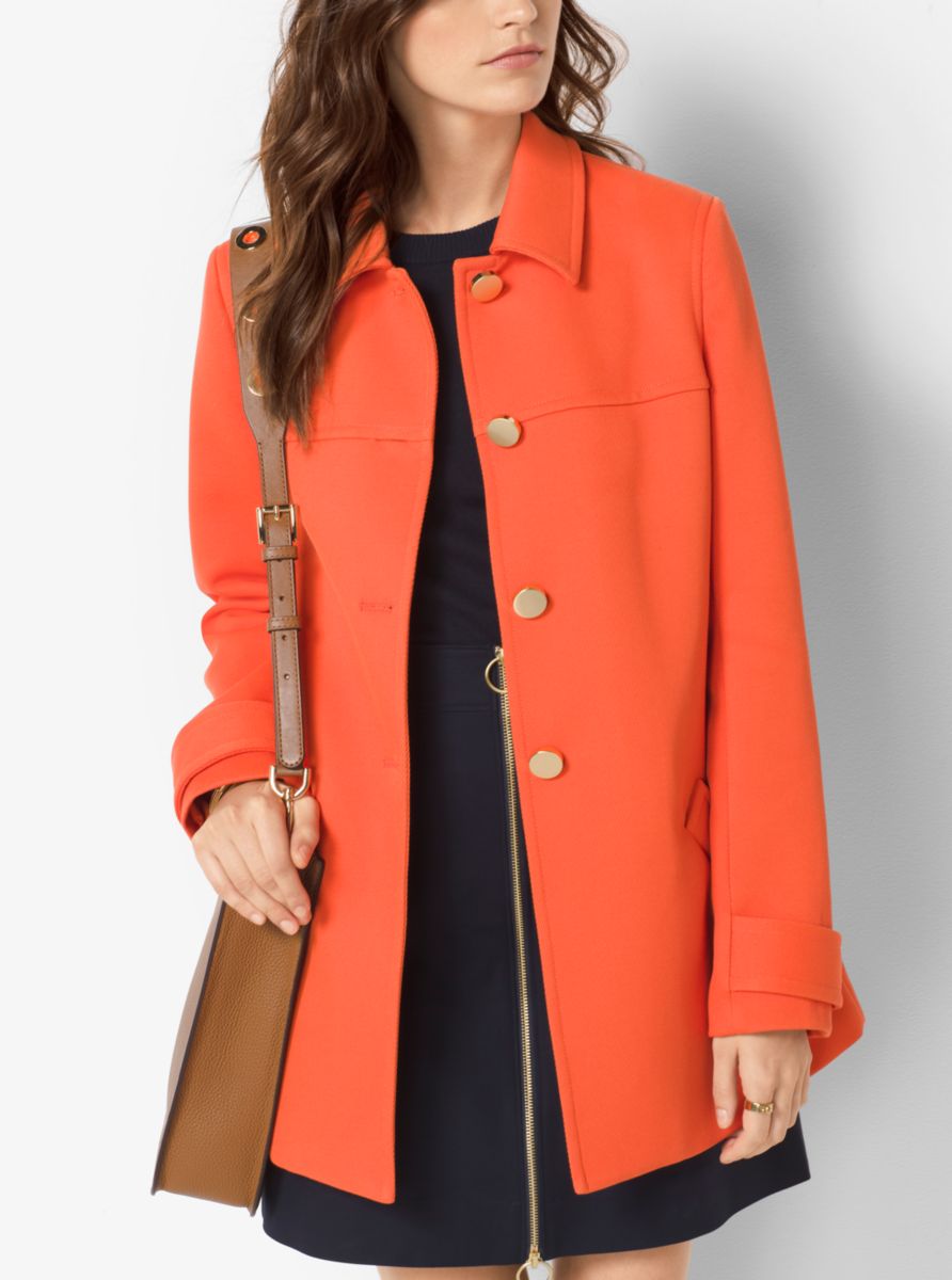 michael kors orange coat