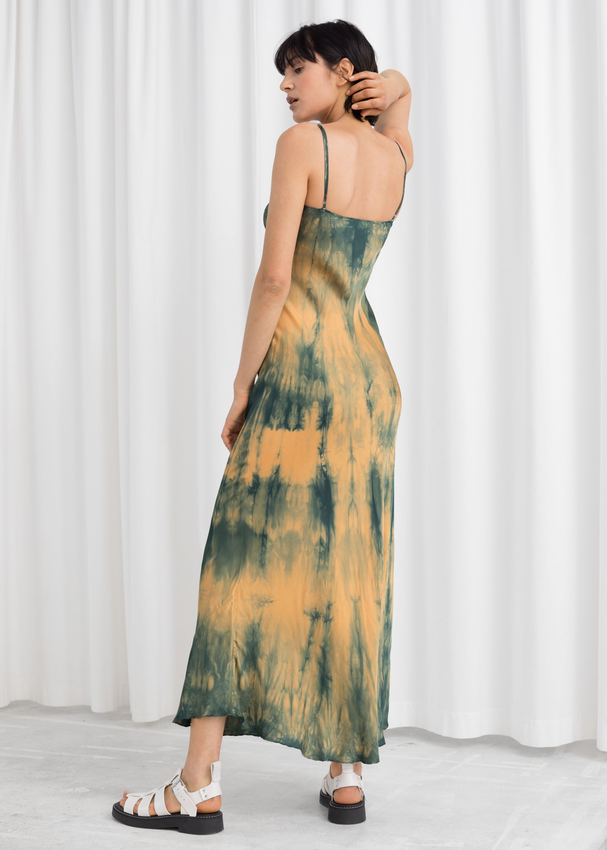 & other stories midi slip dress