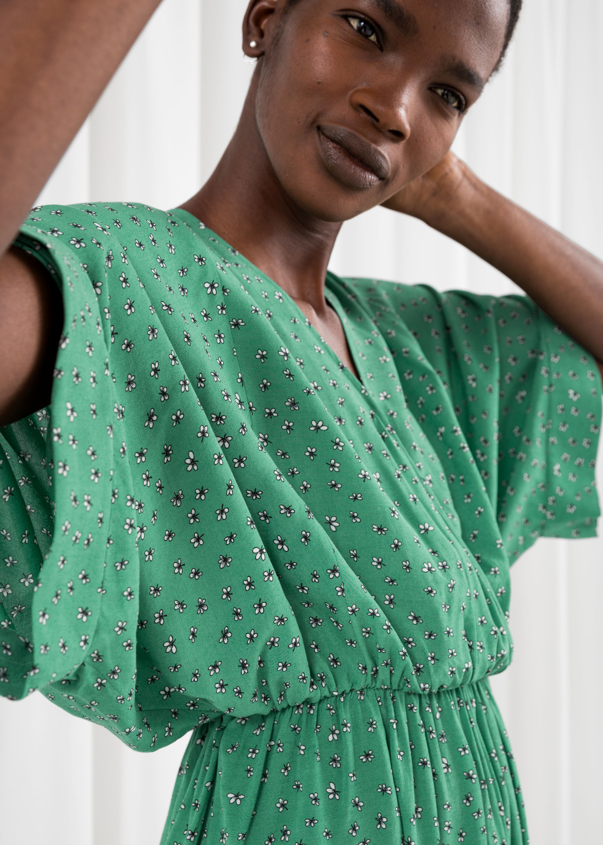 floral print kaftan dress