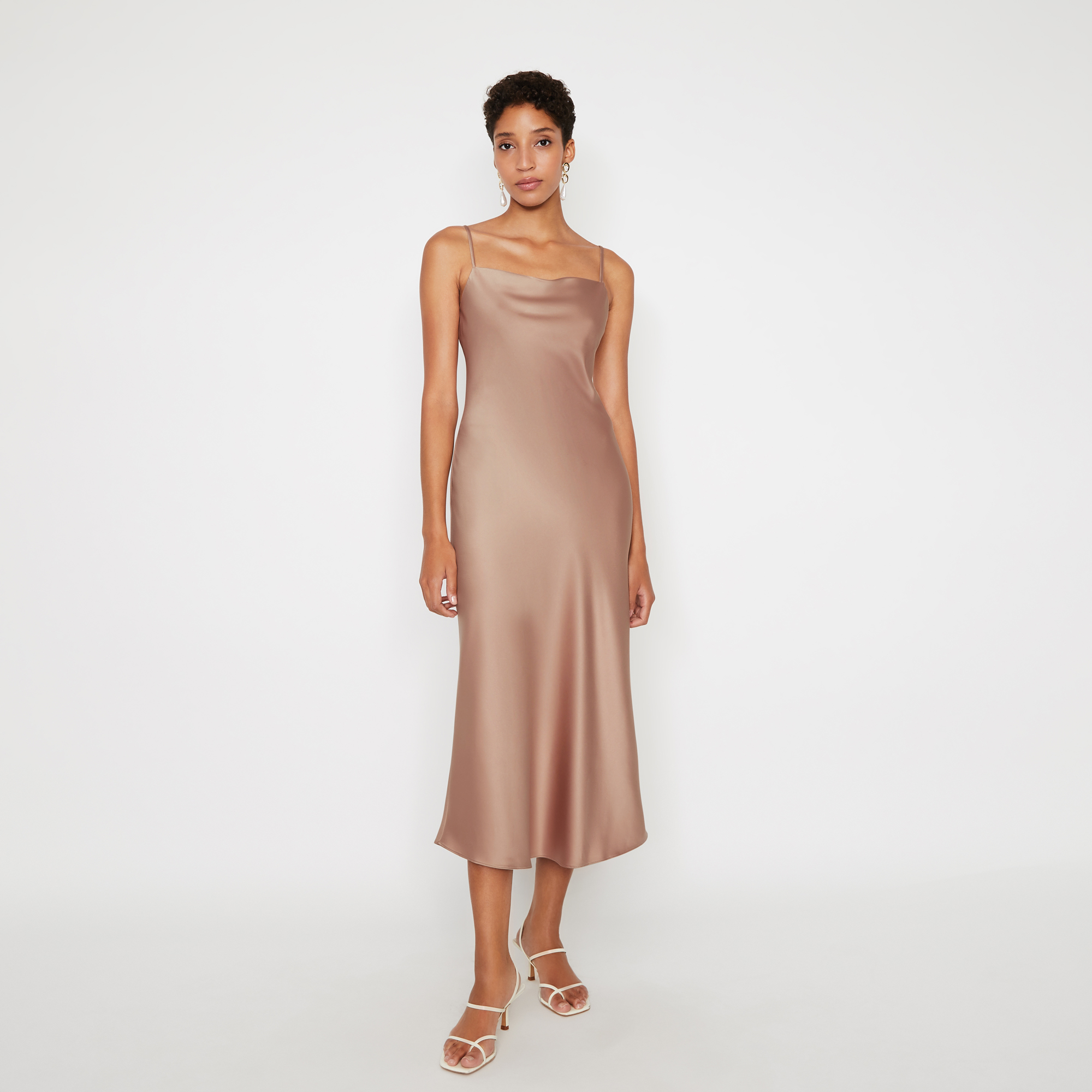 warehouse satin dress